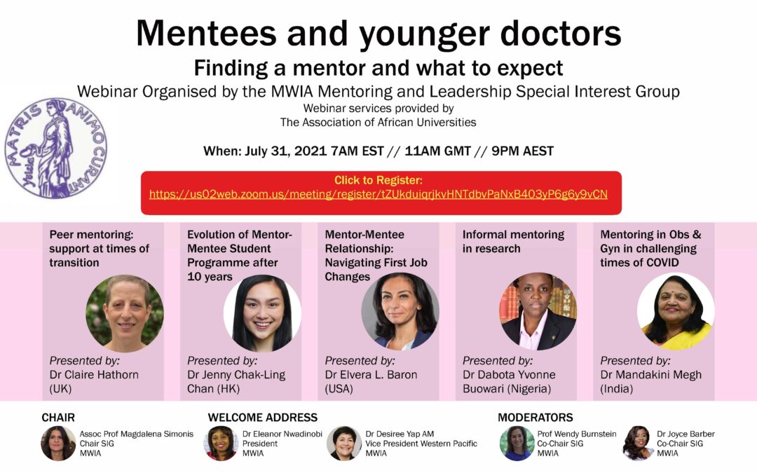 Mentees and younger doctors – finding a mentor and what to expect