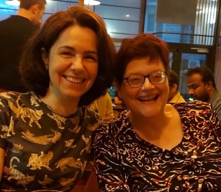 EWL president Réka Sáfrány (left) and MWIA Rep to the EWL Prof. Bettina Pfleiderer (right) in Brussels at the last Exco meeting in September.