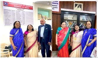 Fig 2. Inauguration of Renovated cytology clinic at Cama & Albess hospital was held on 30.3.23. AMWI has been running this cytology and preventive oncology clinic for 52 years