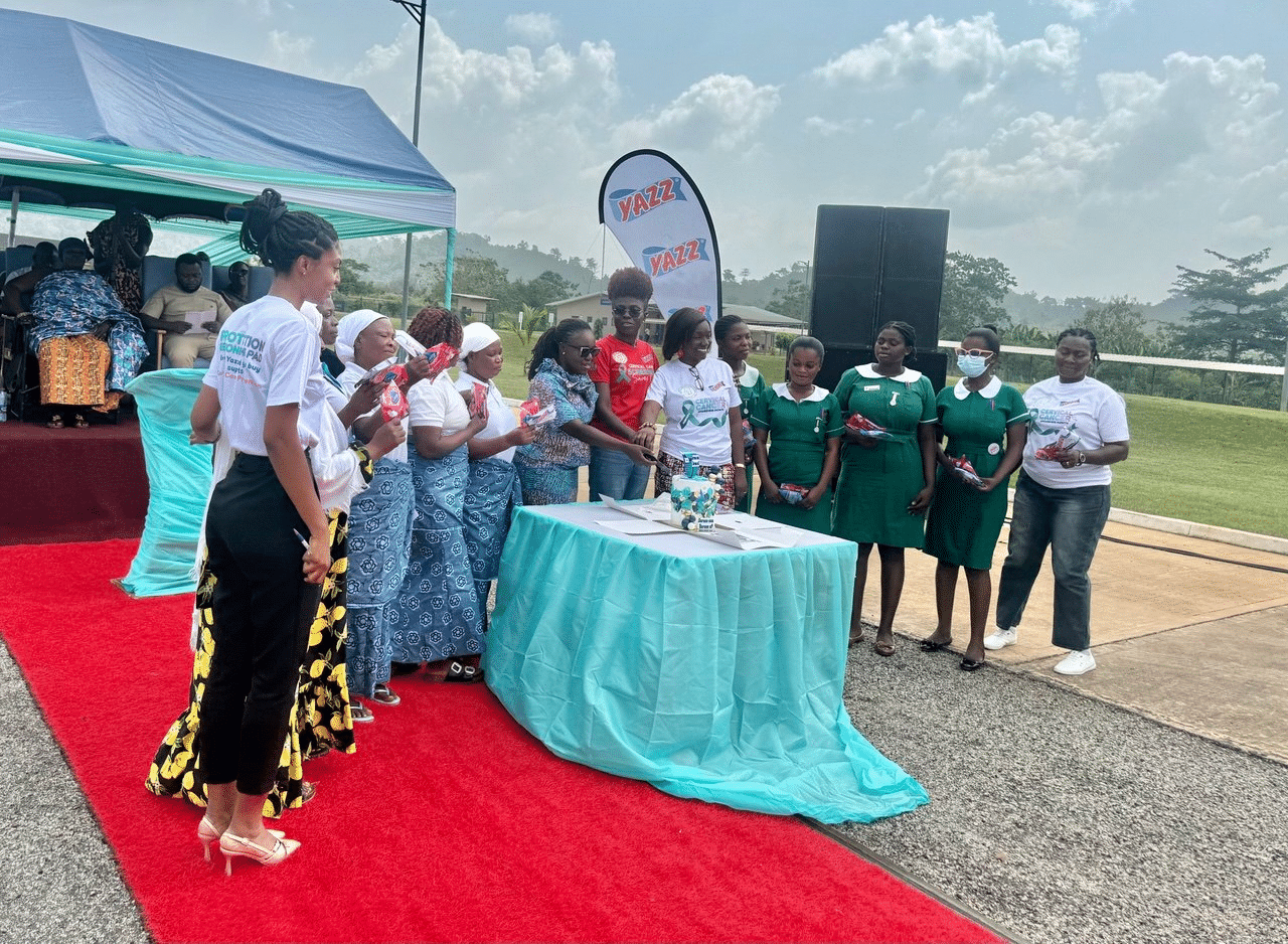 Fig 1. Official  National  January Cervical Cancer Awareness Month Launch on 13/01/26 at Fomena, AR with MWAG national president and other MWAG executives.
