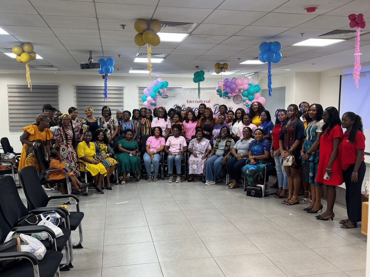 Fig 3. MWAG- GAR ladies at MOH auditorium on the 8/03/26 marking IWD and MWAG-GAR handing over ceremony.