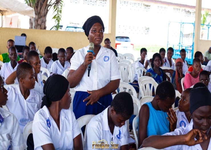 Fig 1. March 5, 2026: menstrual hygiene awareness day at the Koumassi Municipal College (Abidjan): 200 students from 6th grade to 12th grade were educated and trained